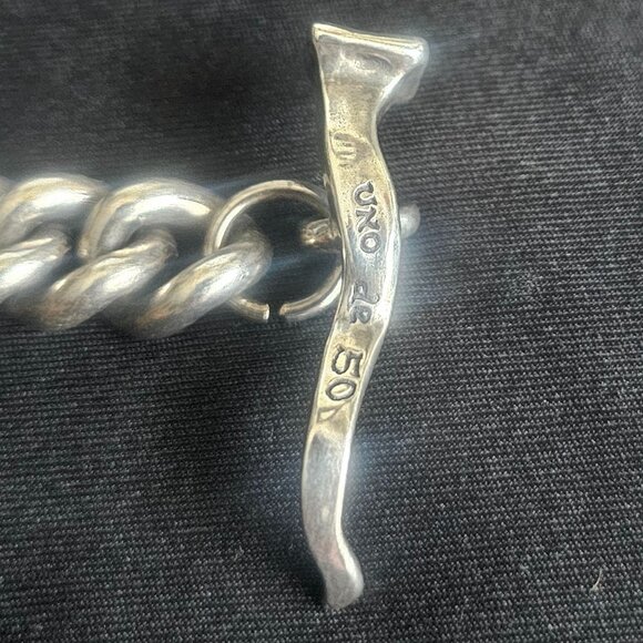 Authentic Uno de 50 Solid Sterling Silver Bracelet. - Picture 4 of 9